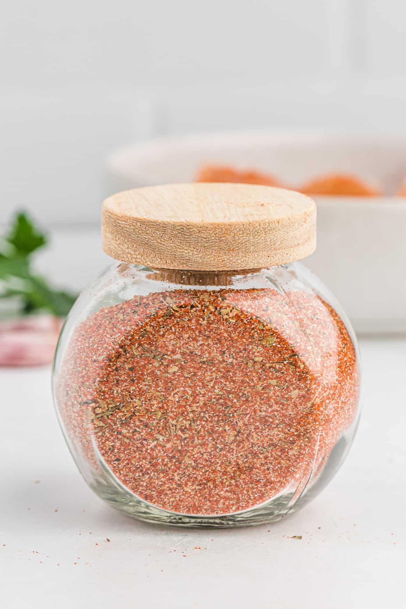 Spice mix in a jar.