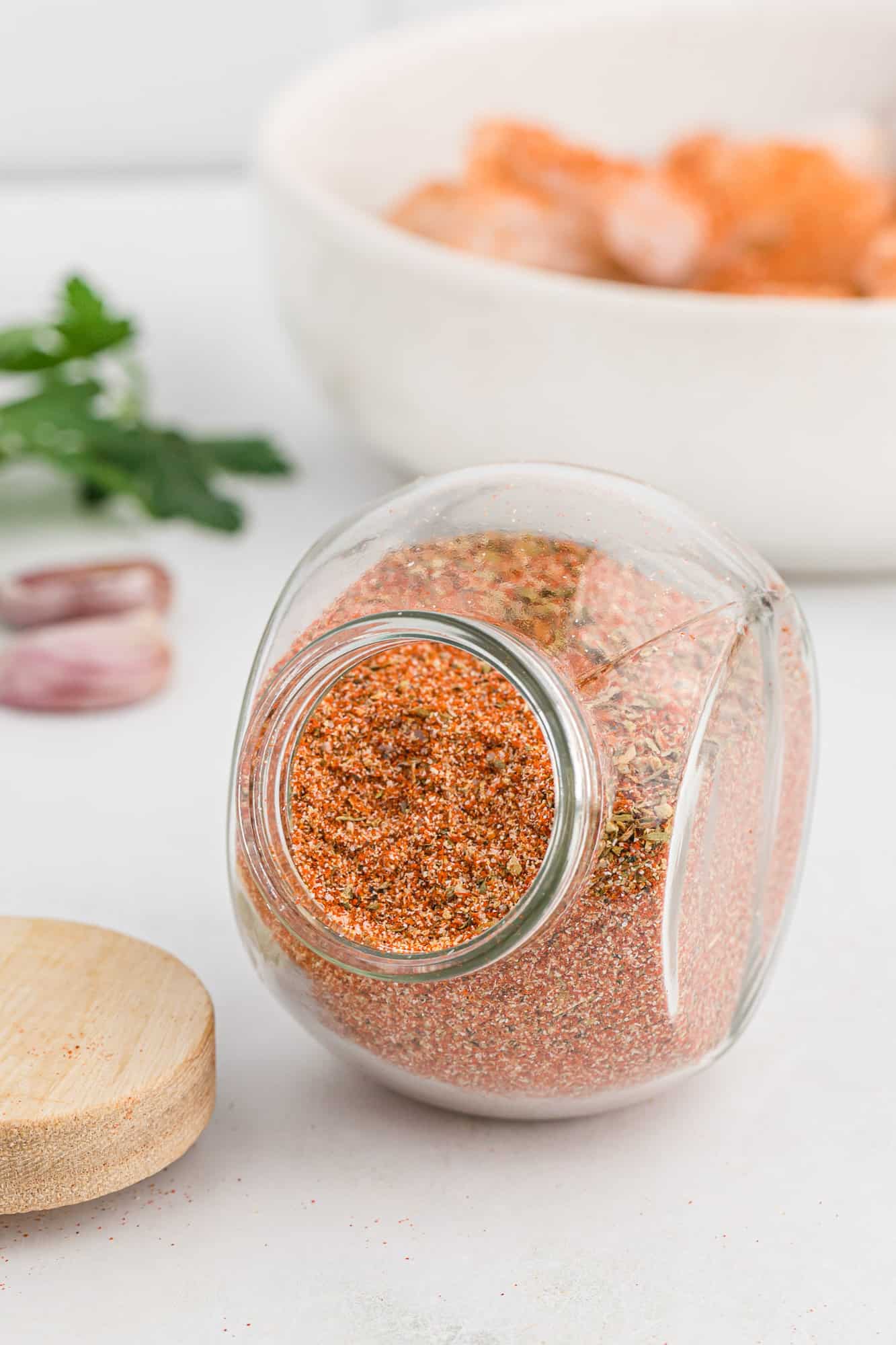 Cajun seasoning mix in a jar.