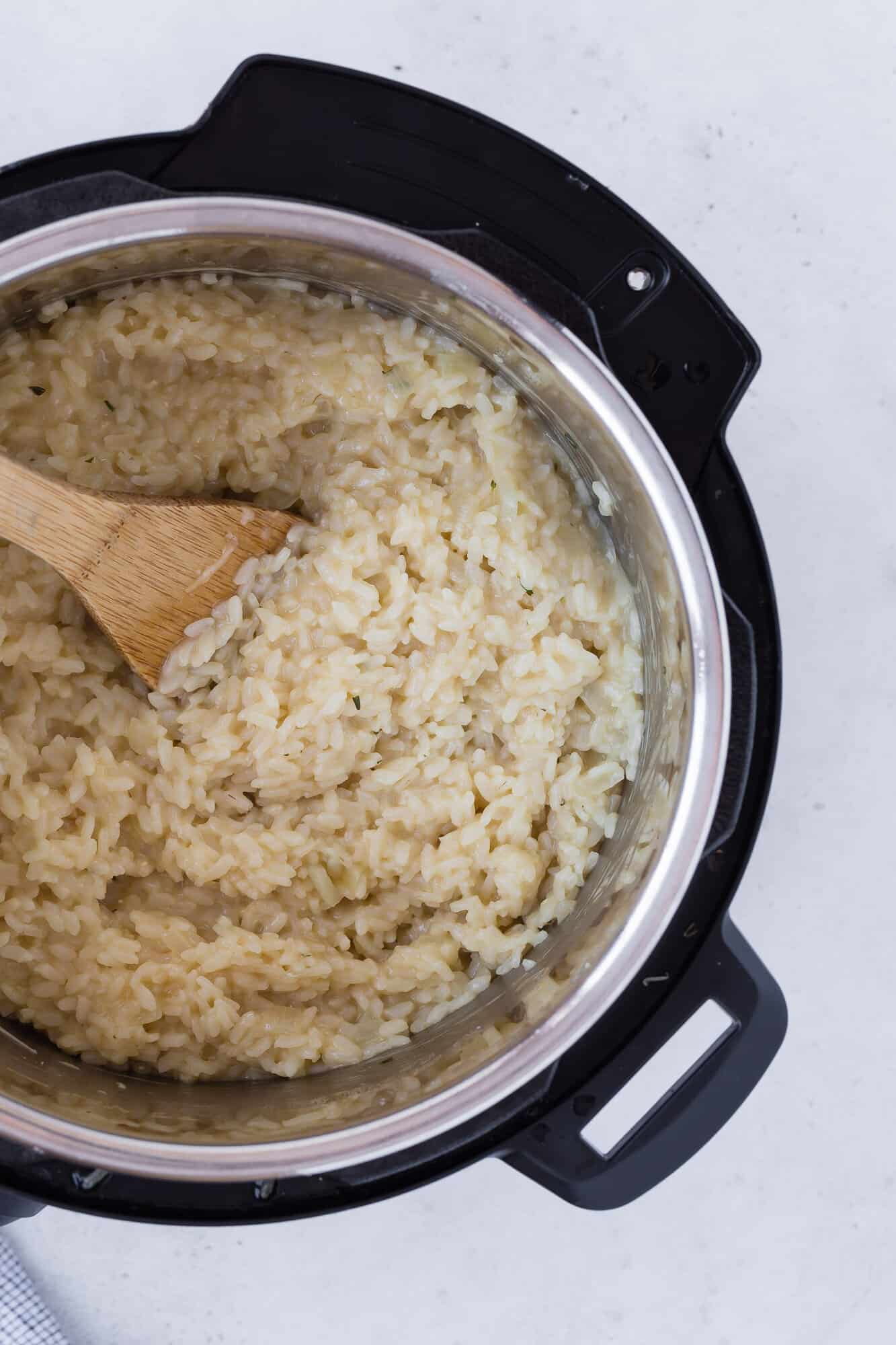 Risotto in an instant pot.