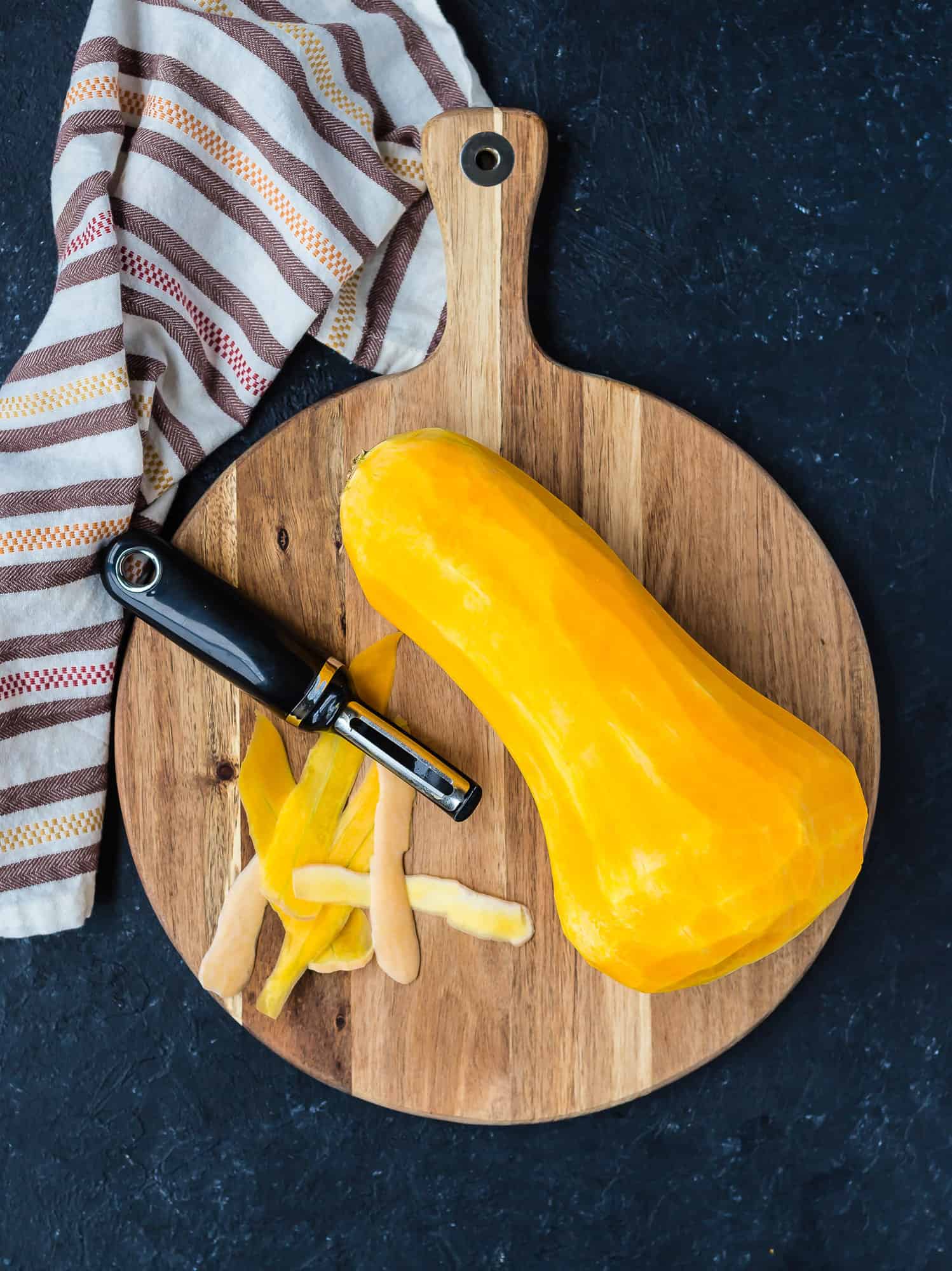 Butternut squash, peeled.