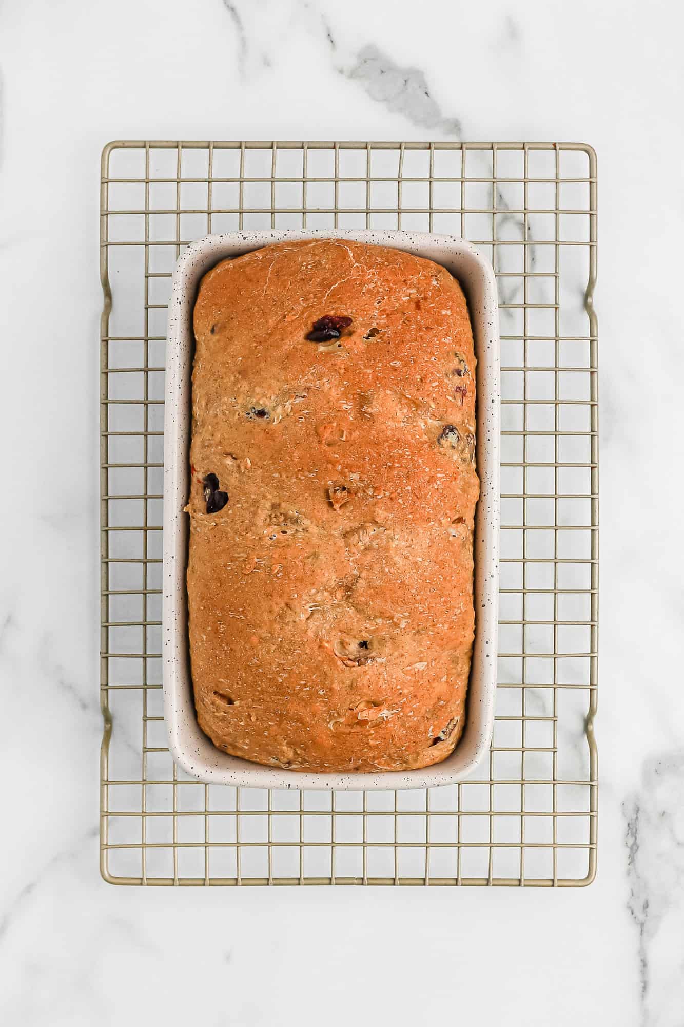 Bread after baking.