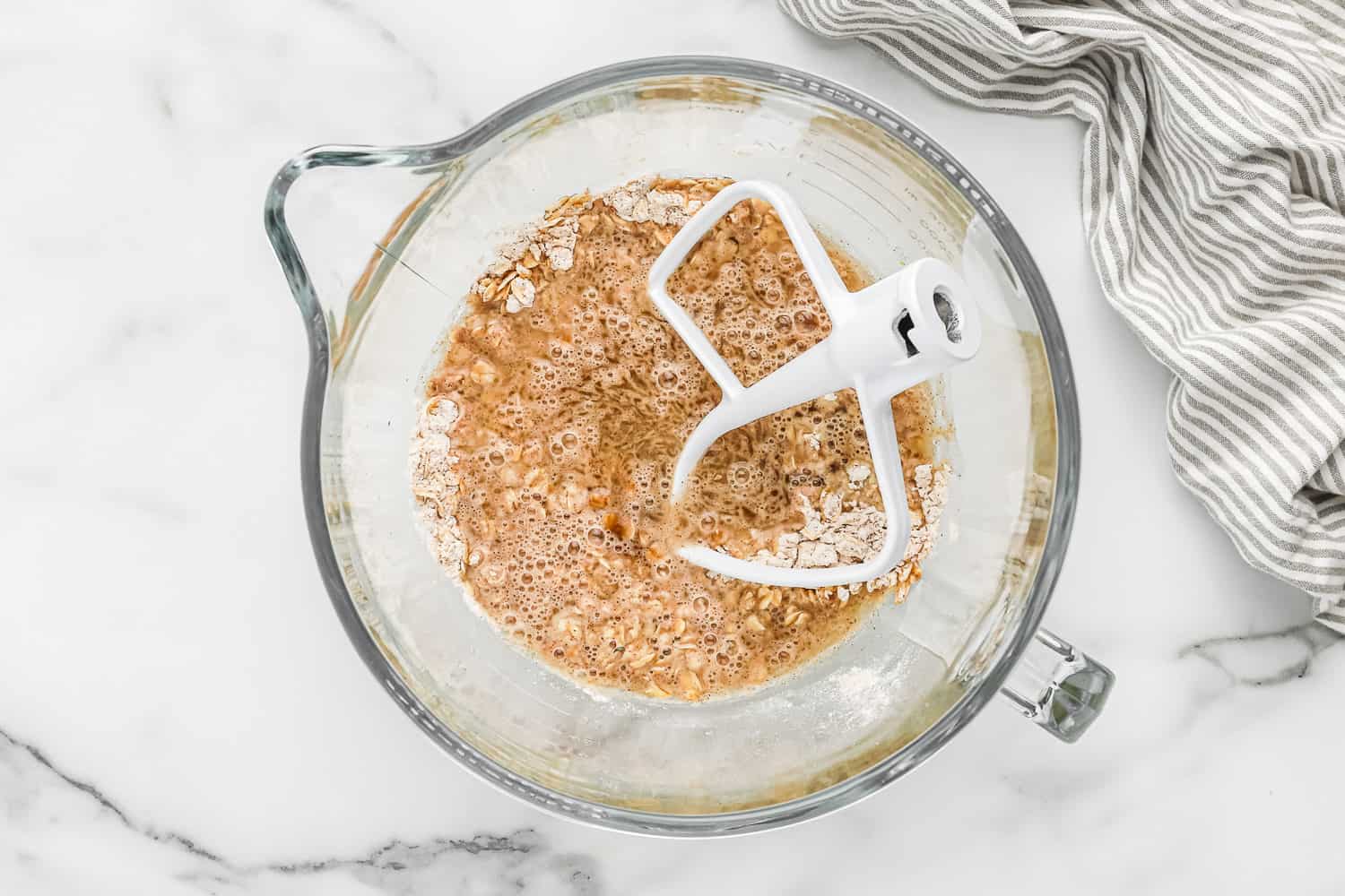 Dry ingredients in a bowl.