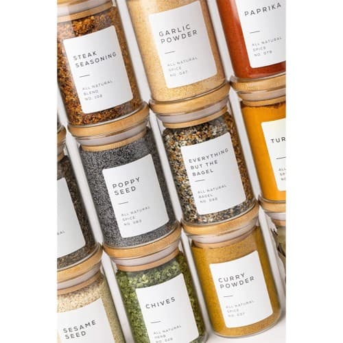 Spice jars product image.