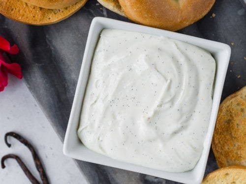 Vanilla Bean Whipped Cream Cheese