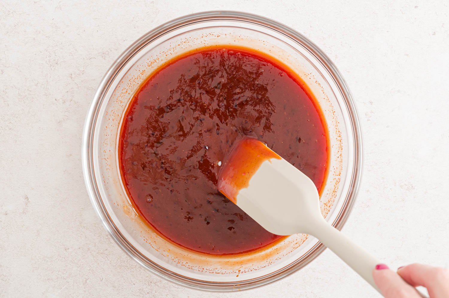 BBQ sauce in a bowl.