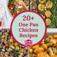 Four chicken recipes, text overlay reads "20+ chicken recipes."