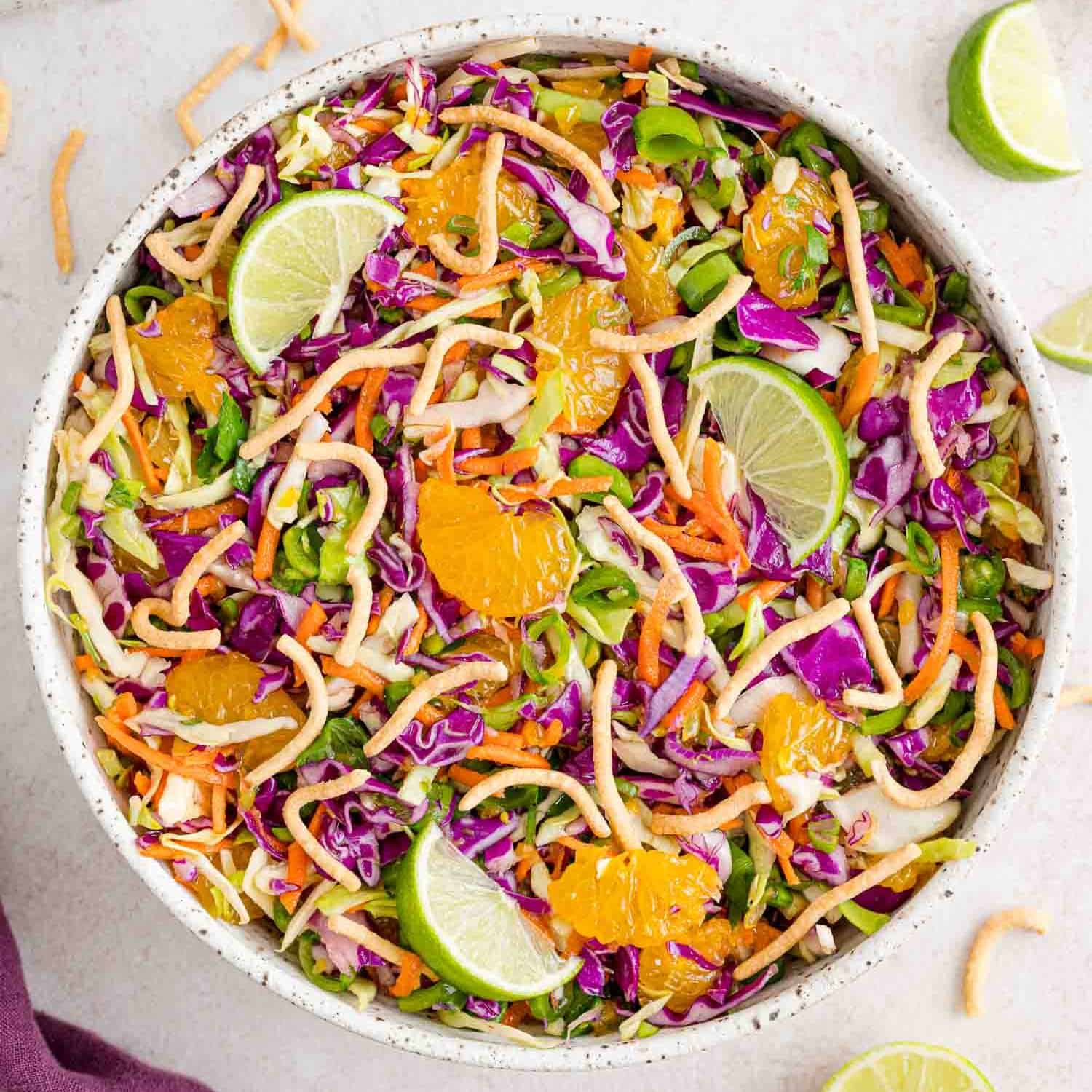 Cabbage Salad with Honey Lime Dressing