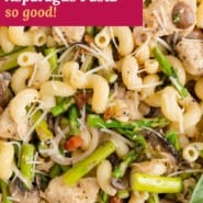 Pasta, text overlay reads 