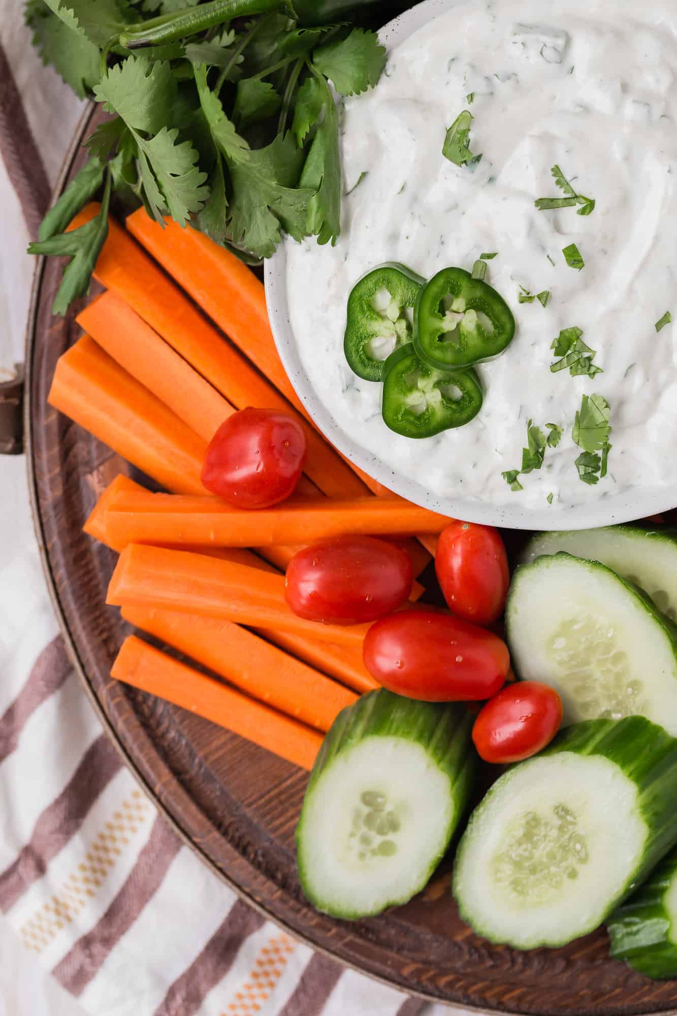 Ranch dip with jalapeno.