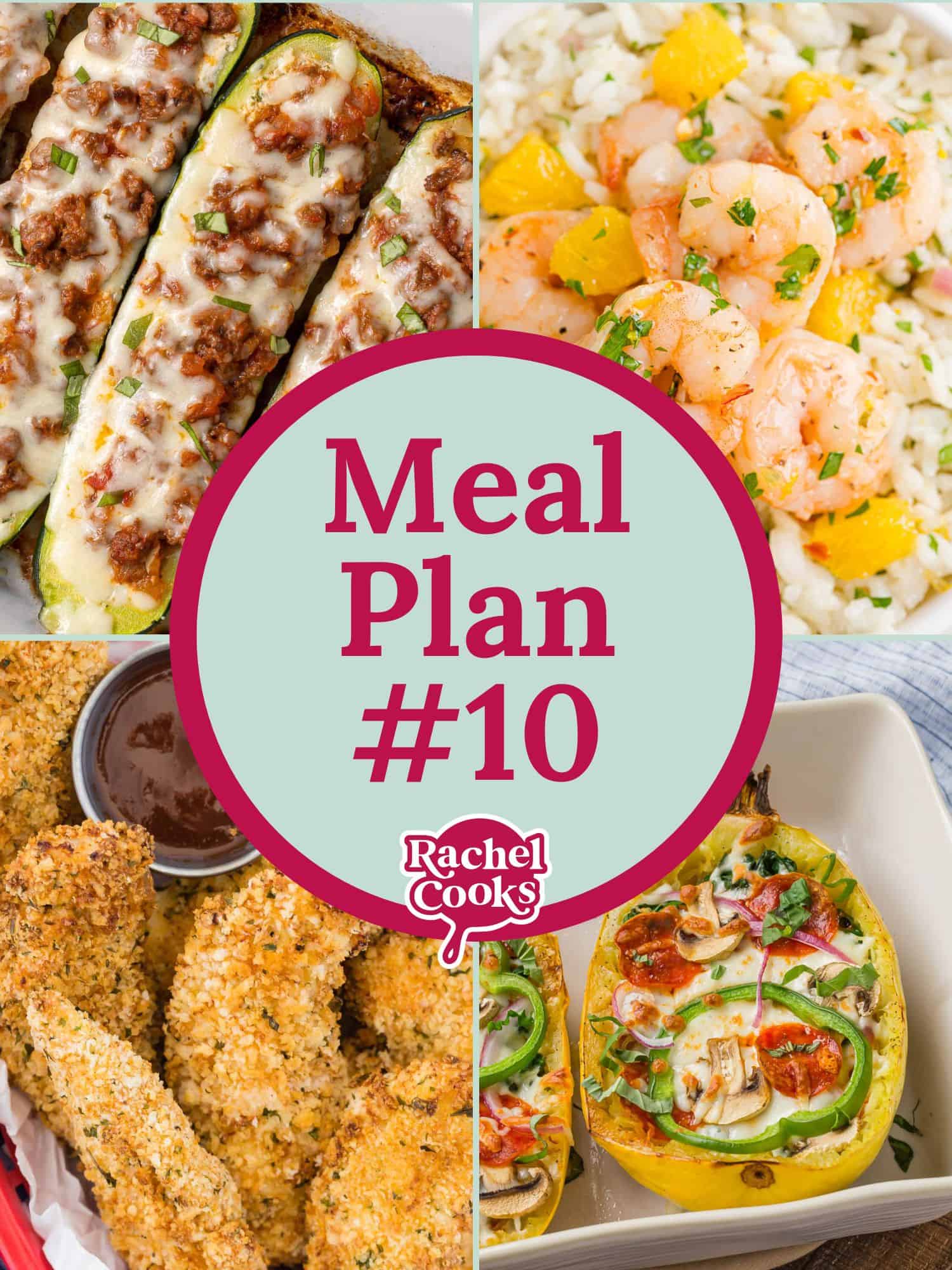 Four images, text reads "meal plan #10."