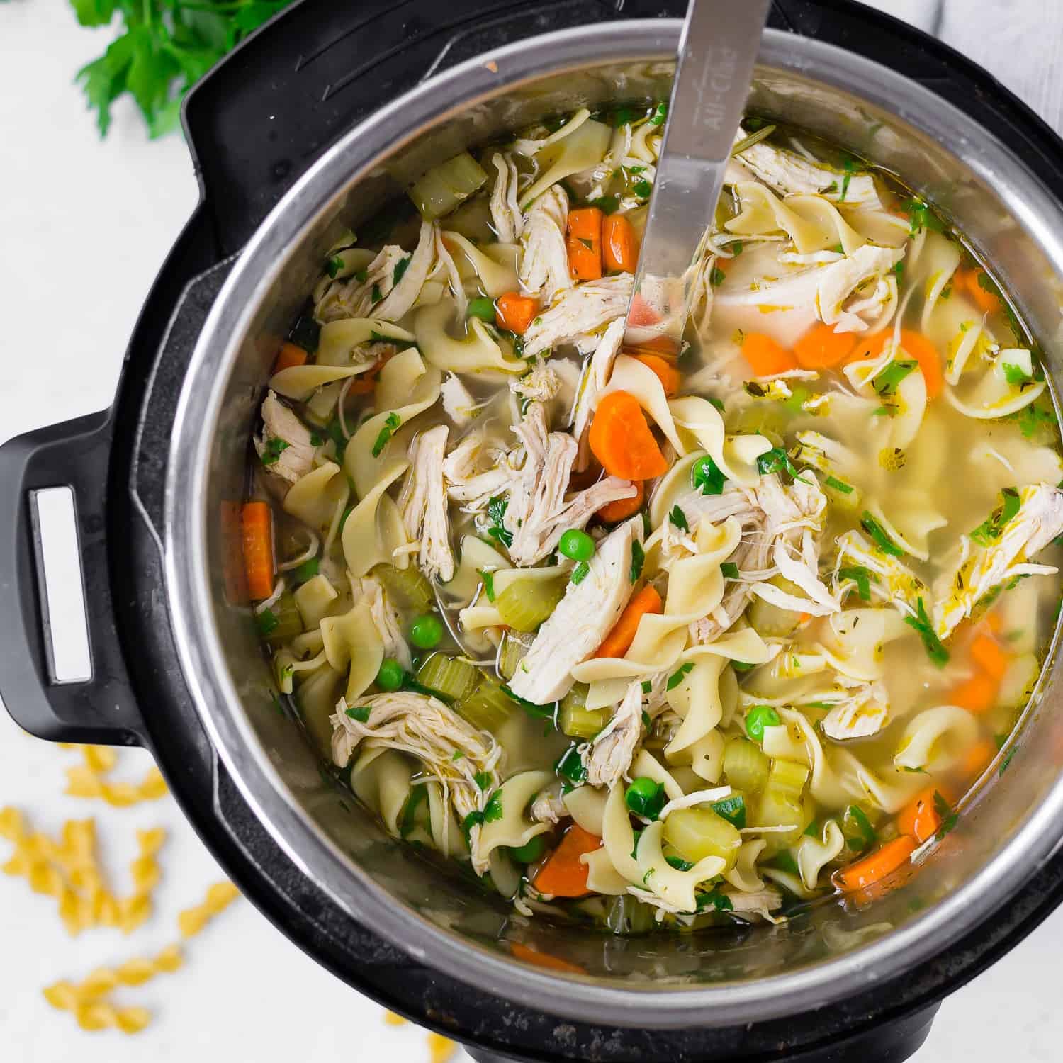 The BEST Instant Pot / Pressure Cooker Chicken Noodle Soup