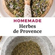 Pinterest image for herbes de Provence.