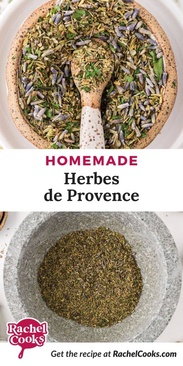 Pinterest image for herbes de Provence.