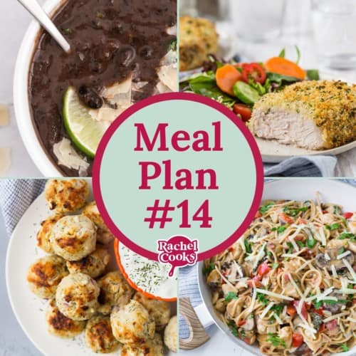 Meal plan square graphic.