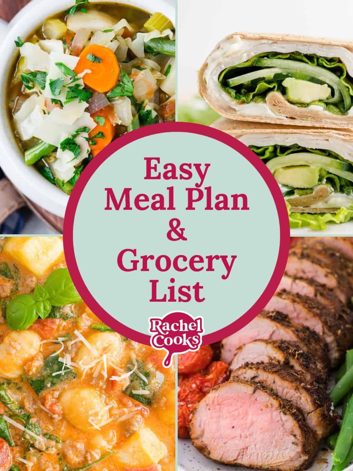 Meal plan Pinterest image.