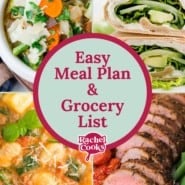 Meal plan Pinterest image.