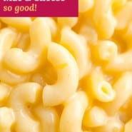 Microwave mac and cheese pinterest image.