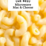 Microwave mac and cheese pinterest image.