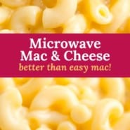 Microwave mac and cheese pinterest image.