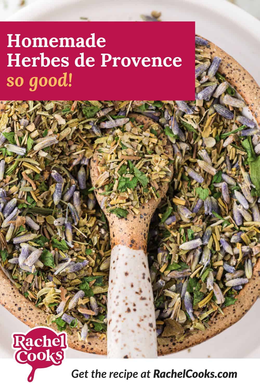 Pinterest image for herbes de Provence.
