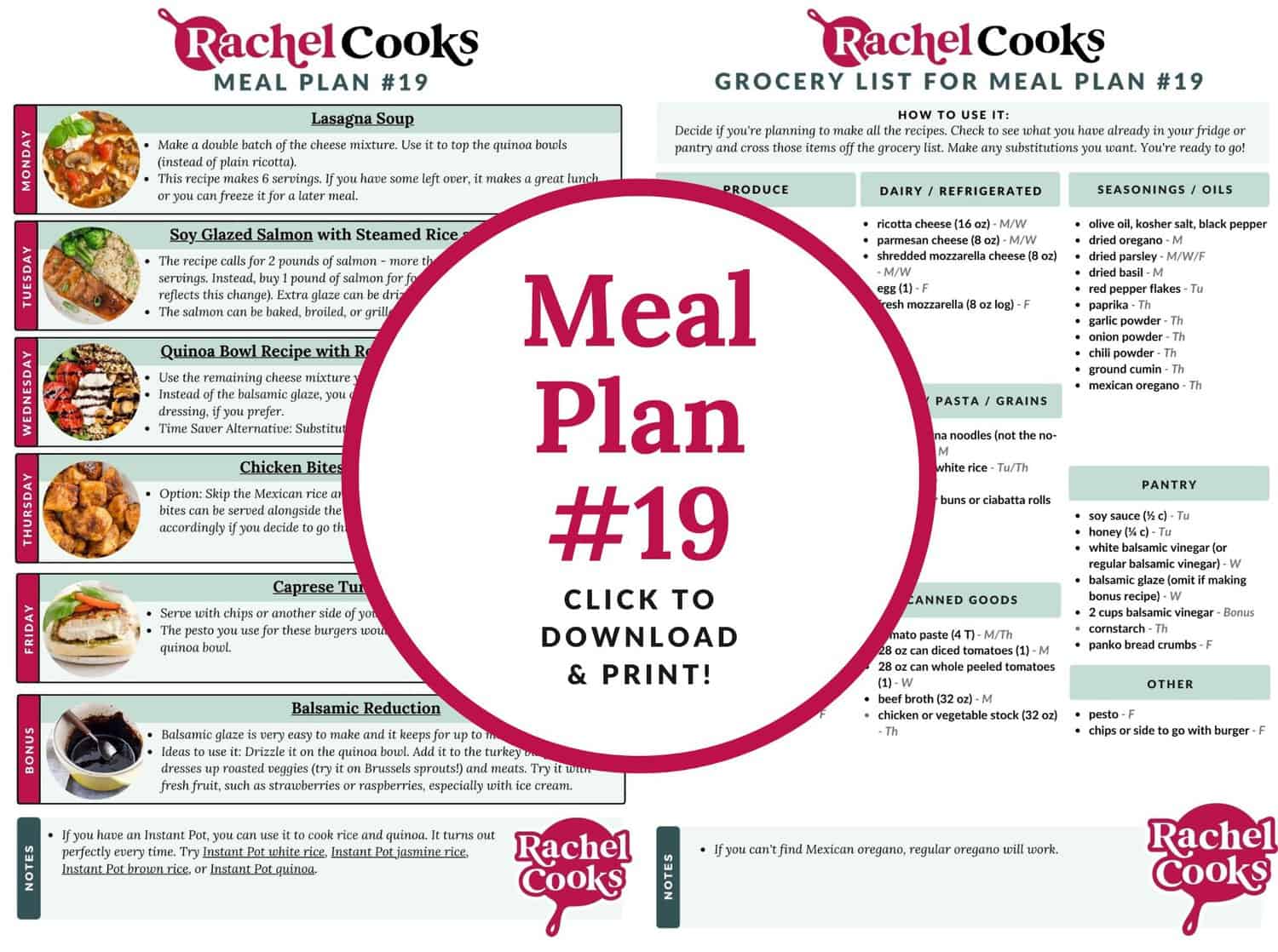 Meal plan 19 preview image.