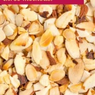 How to toast almonds Pinterest graphic.