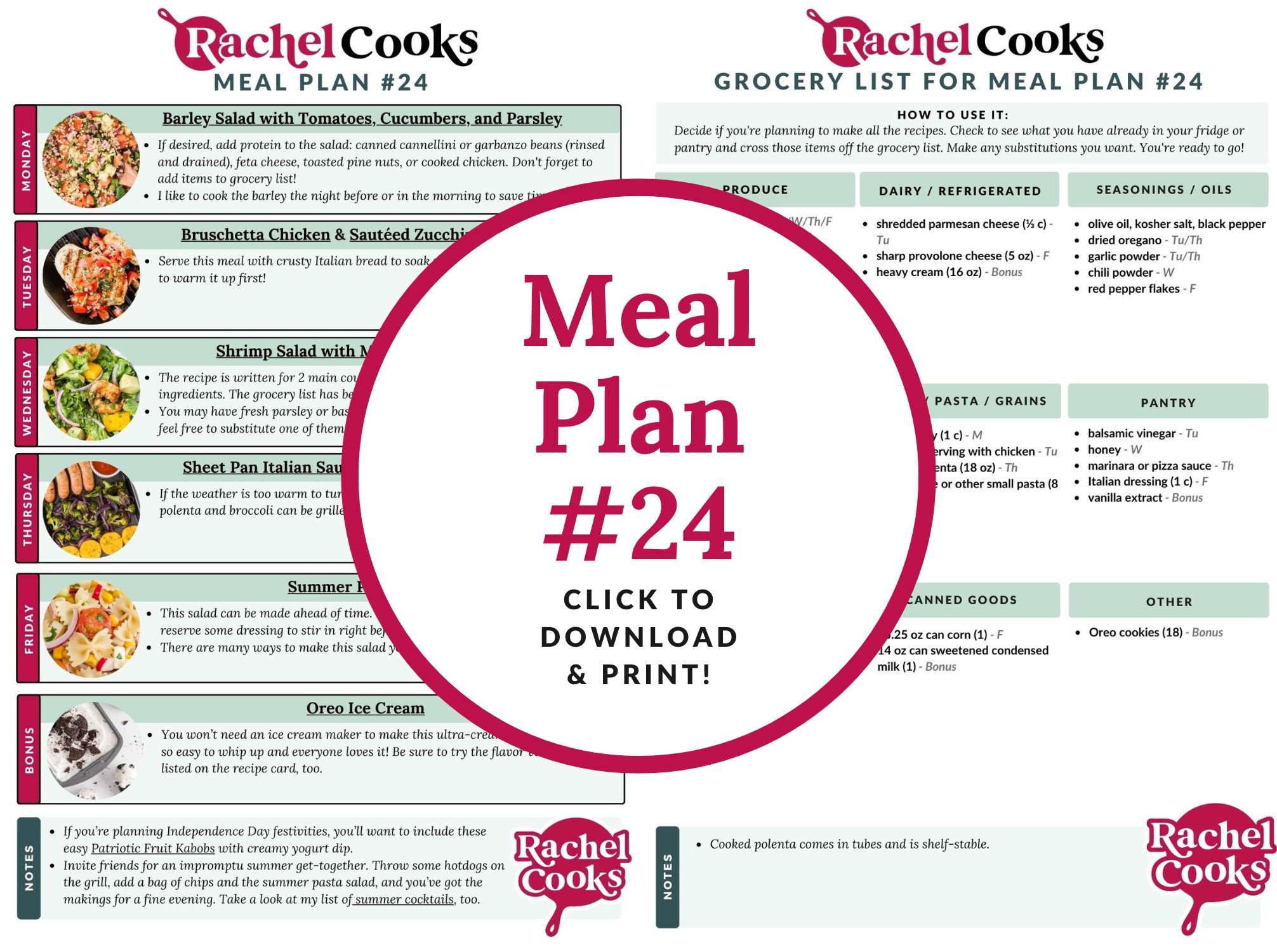 Meal plan 24 preview image.