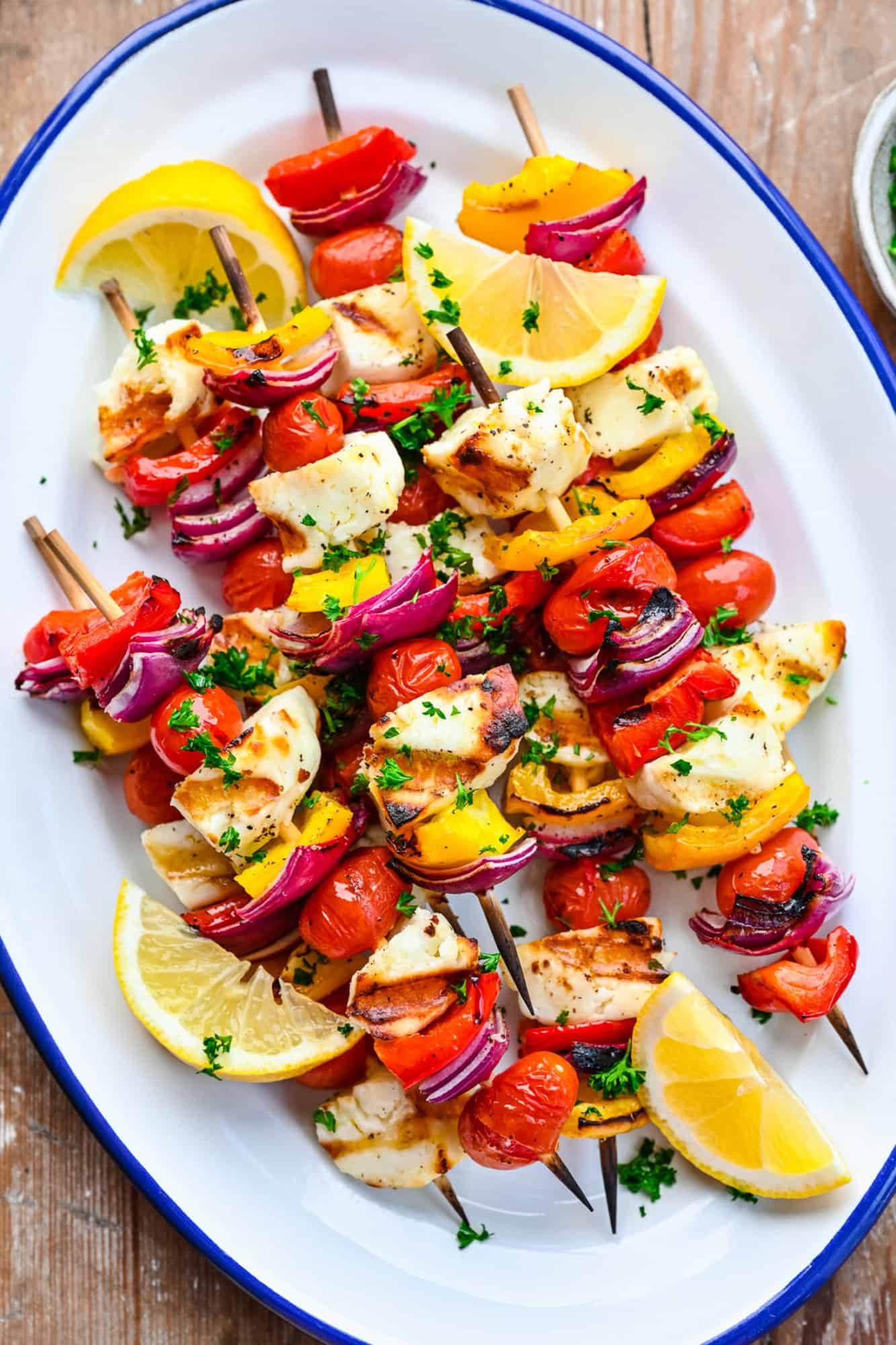 Grilled Halloumi Kebabs Rachel Cooks®