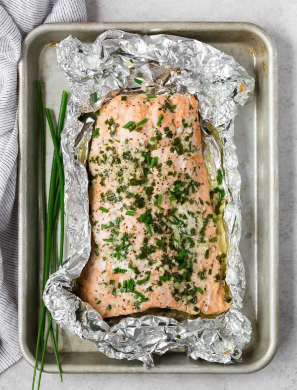 Grilled Salmon in Foil with Garlic Butter Recipe - Rachel Cooks®