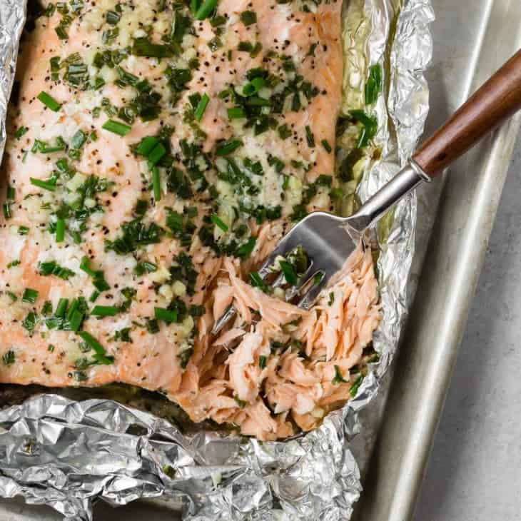 Grilled Salmon in Foil with Garlic Butter Recipe Rachel Cooks®
