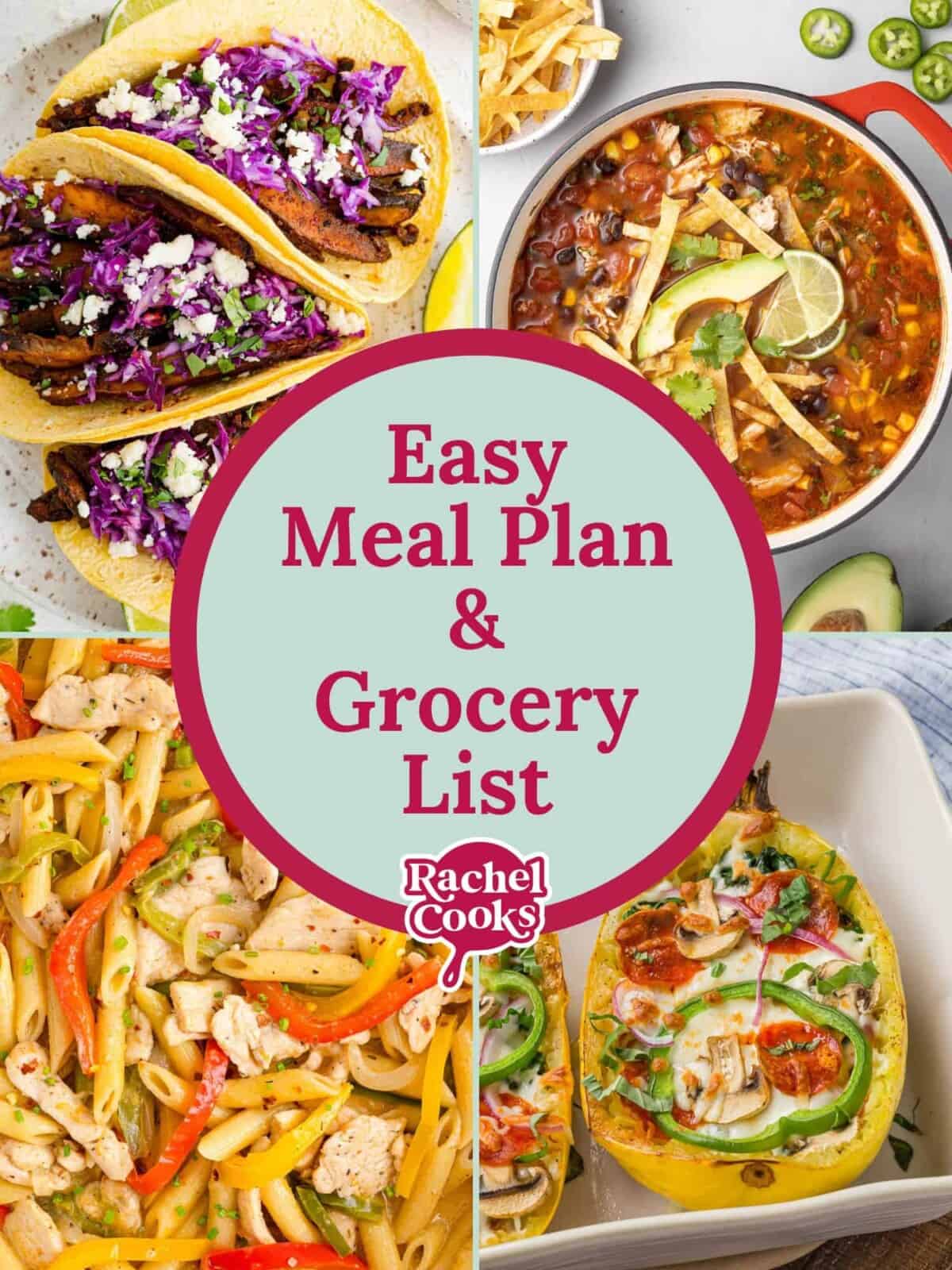 Meal plan 39 graphic with text and photos.