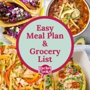Meal plan 39 graphic with text and photos.