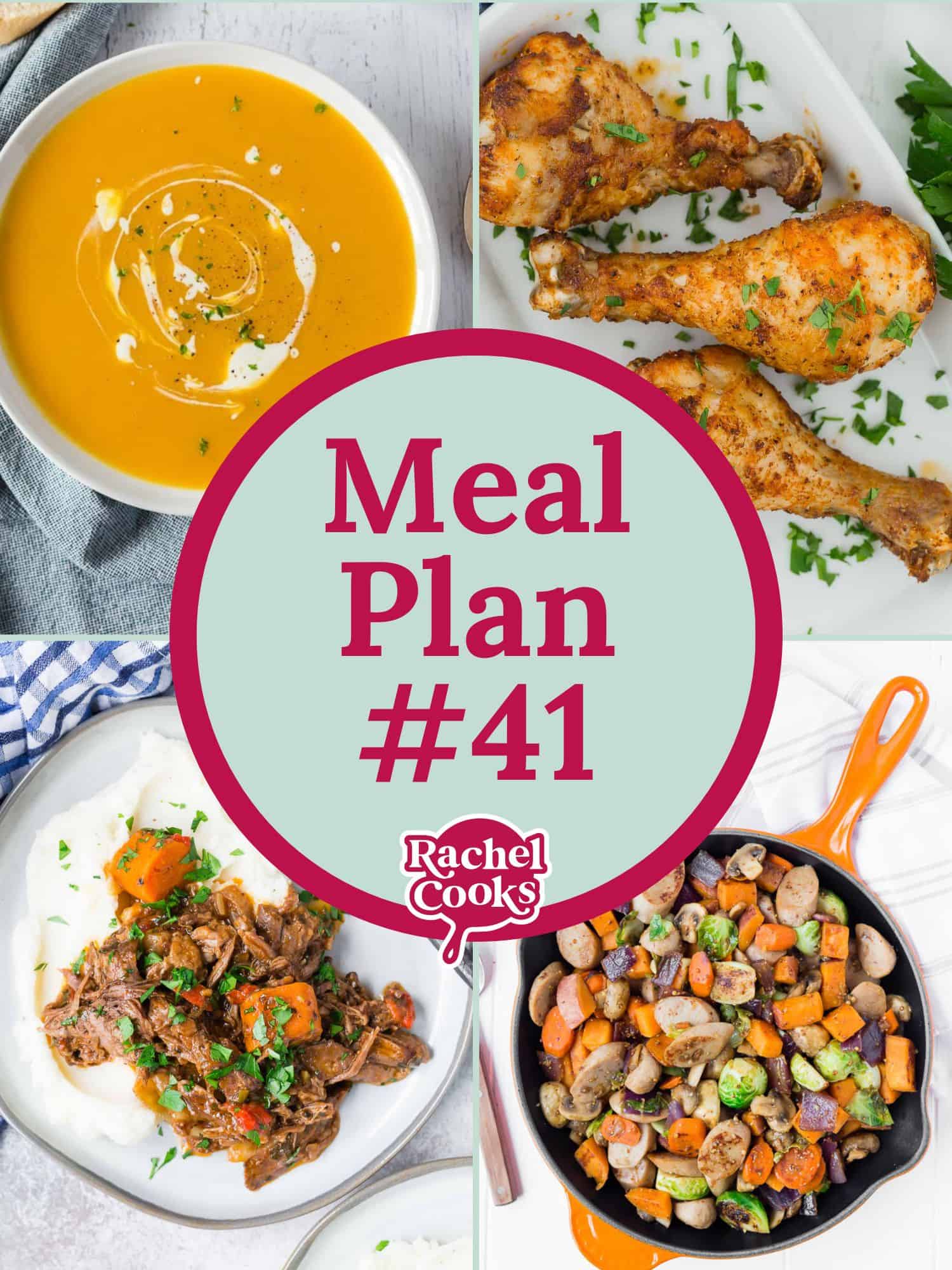 Meal Plan 41 graphic with text and photos.