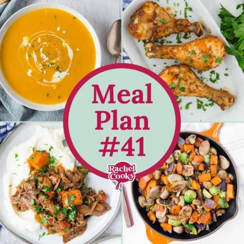 Meal Plan 41 graphic with text and photos.