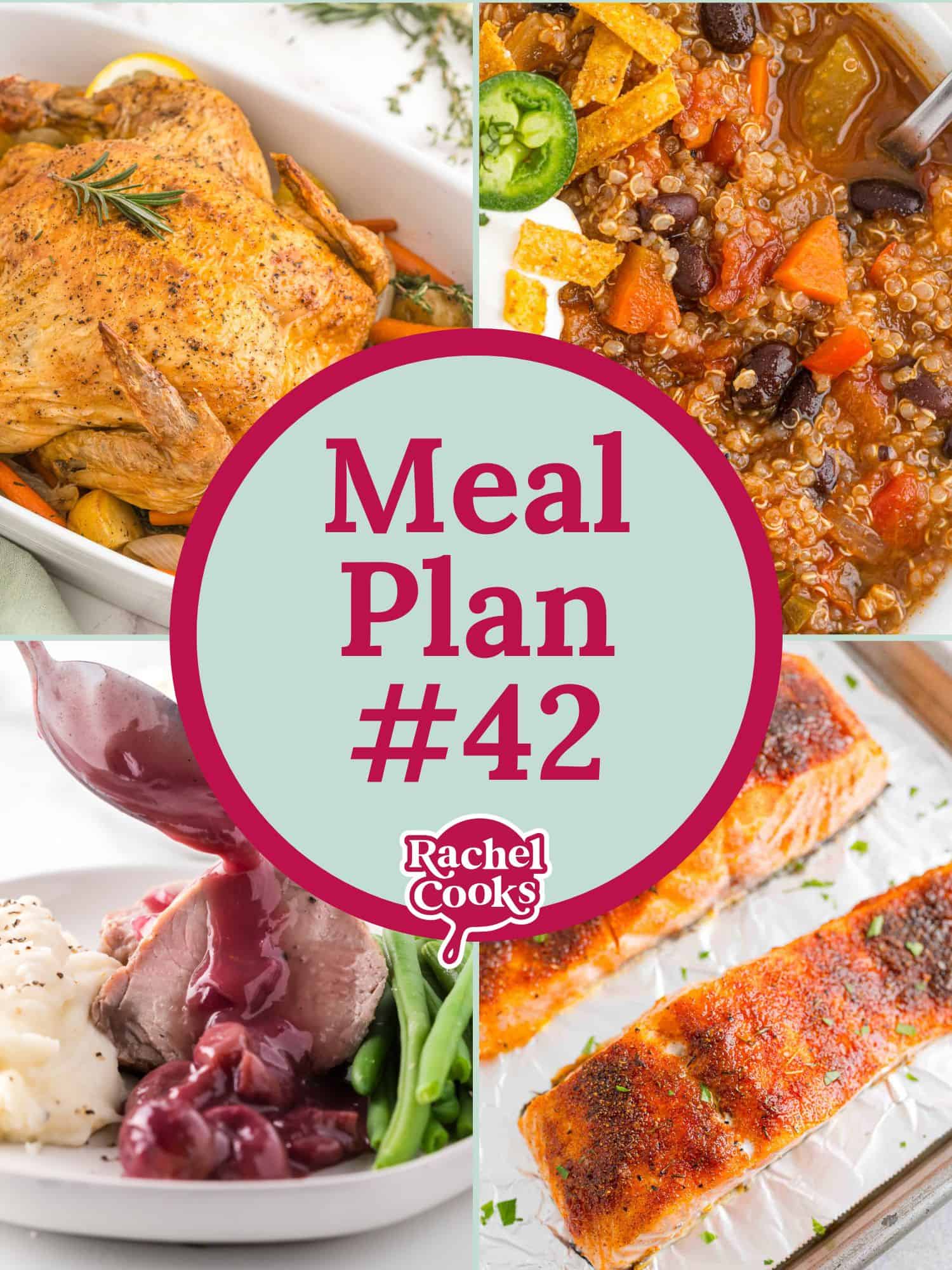 Meal plan 42 preview image with text and photos.