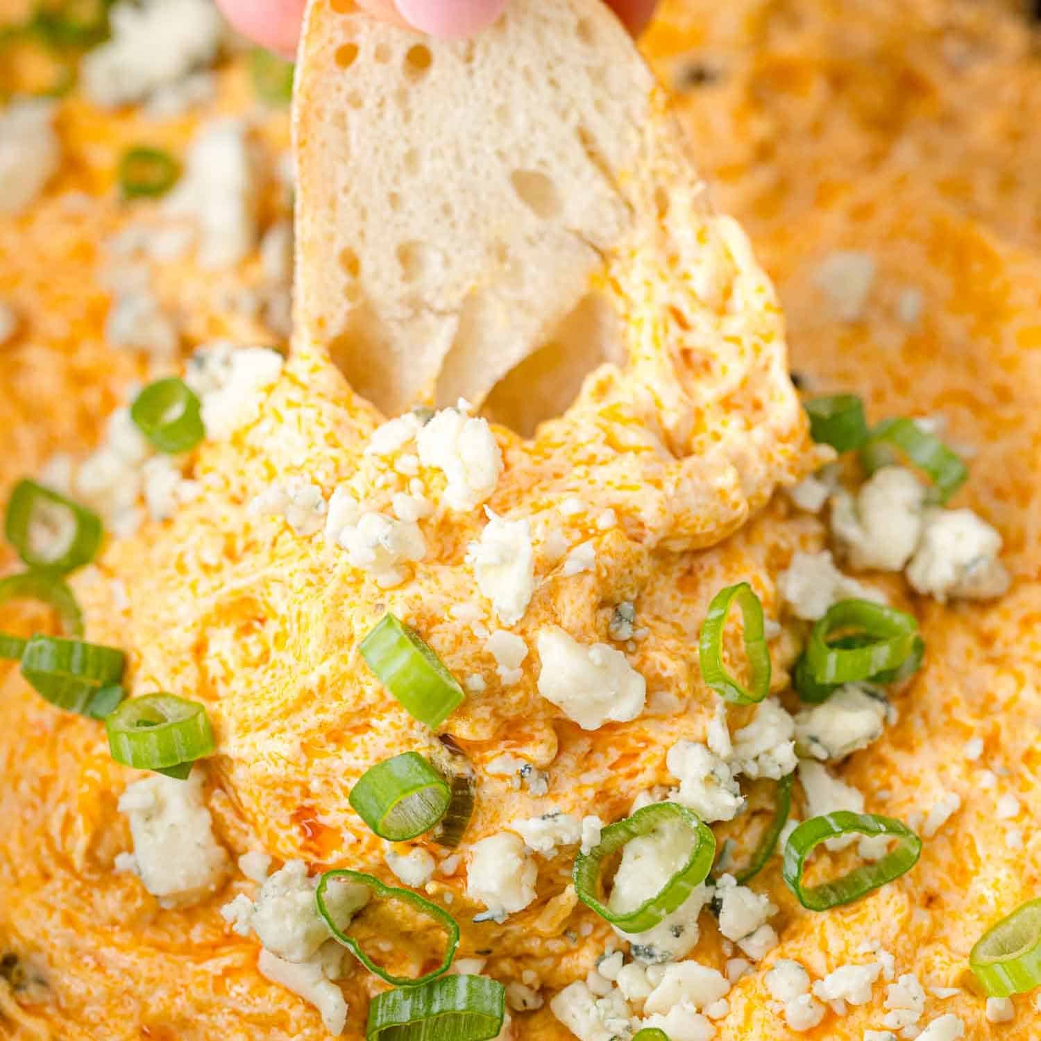 Crockpot Buffalo Chicken Dip - Rachel Cooks