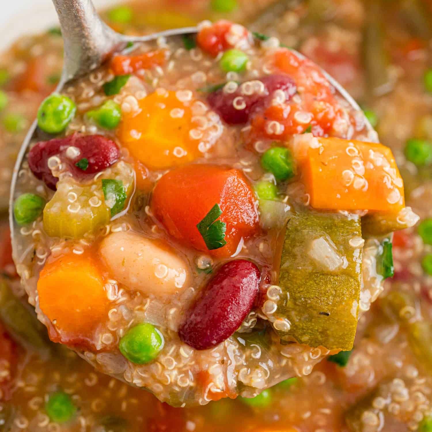 Crockpot Minestrone Soup With Quinoa