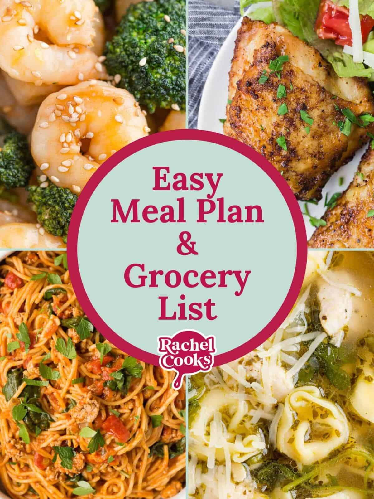 Meal plan 44 graphic, featuring photos and text.