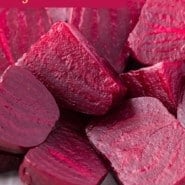 Instant Pot beets Pinterest graphic with text and photos.