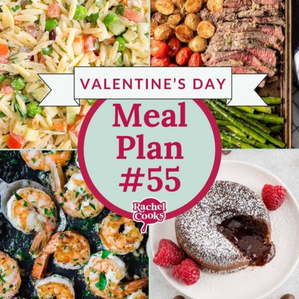 Meal plan 55 graphic, with text overlay reading "Valentine's Day."