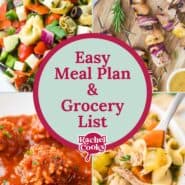 Meal plan 69 preview image with photos of recipes included.