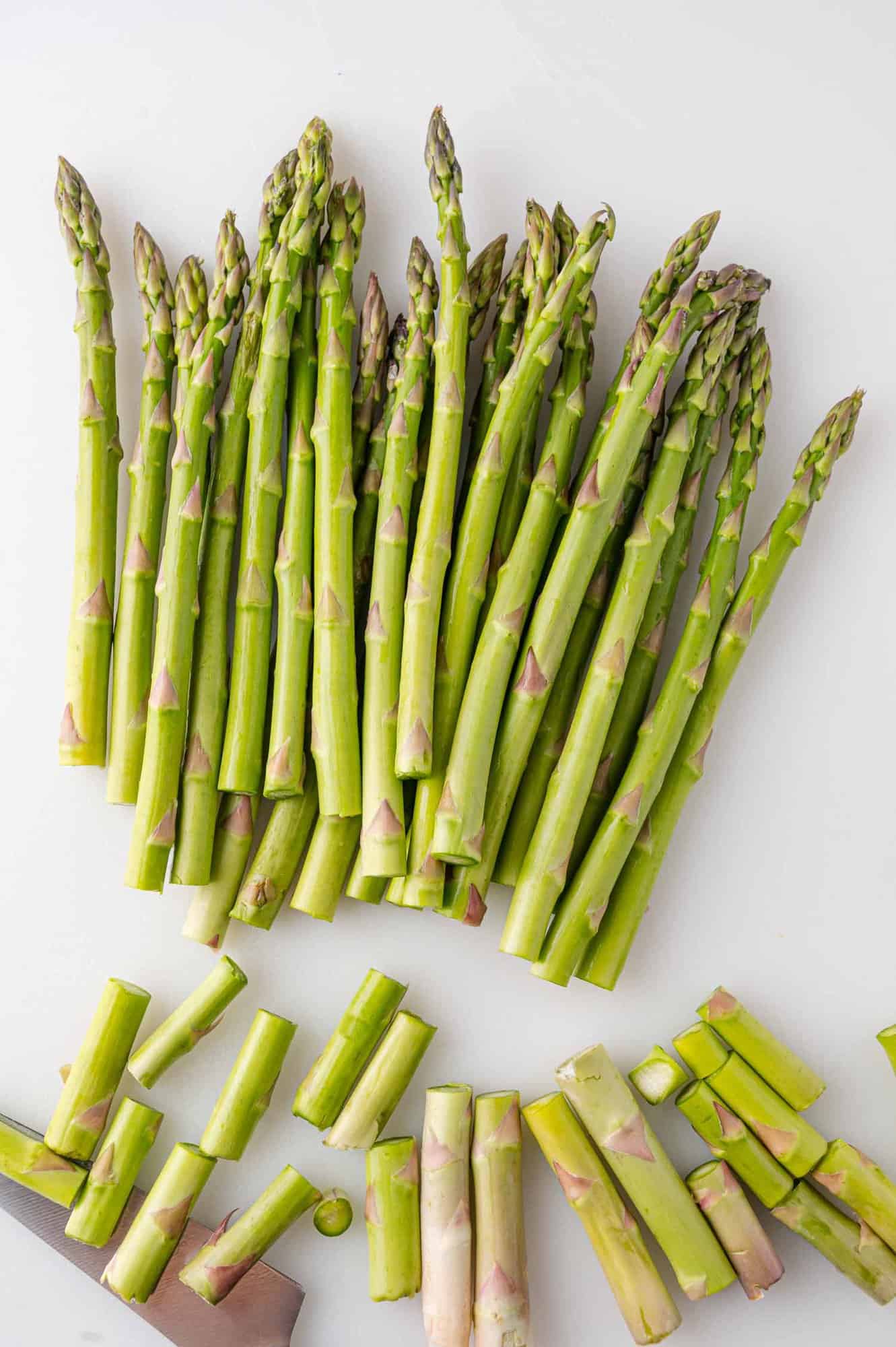 Asparagus, trimmed.