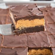 Buckeye Brownies Pinterest graphic with text and photos.