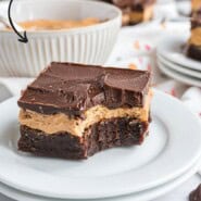 Buckeye Brownies Pinterest graphic with text and photos.