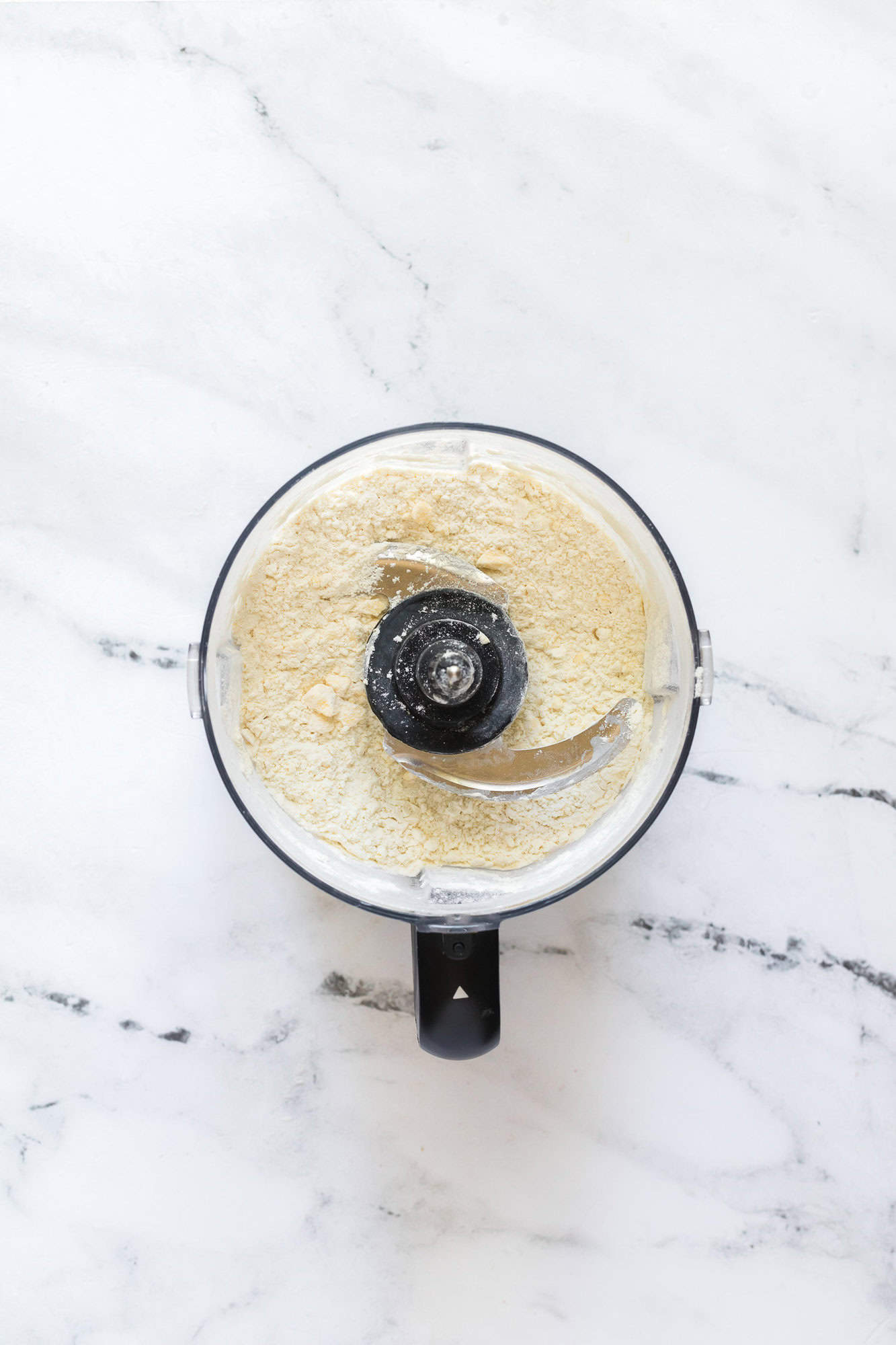 Crust, blended, but water not yet added.