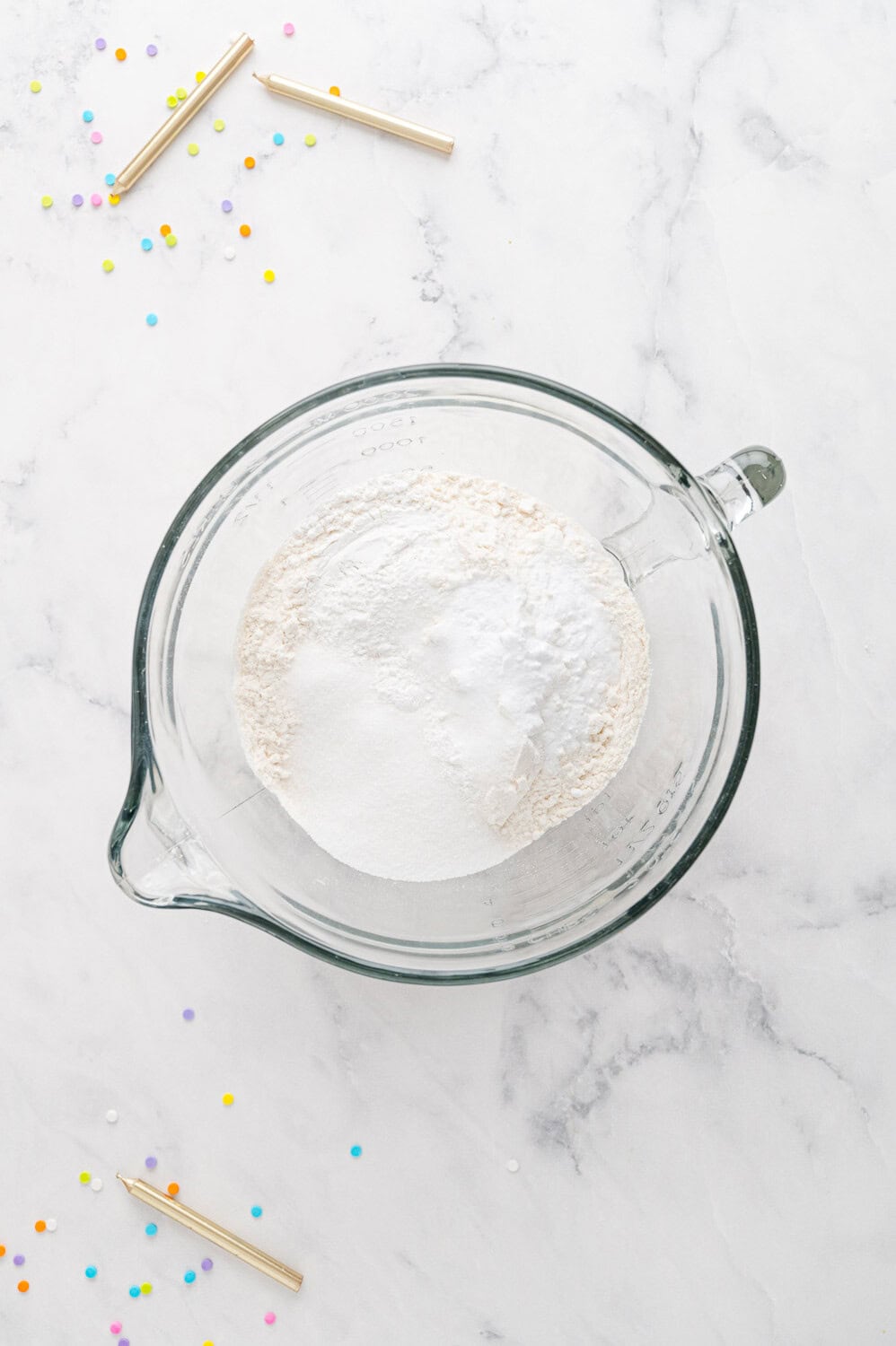 Dry ingredients, before mixing.