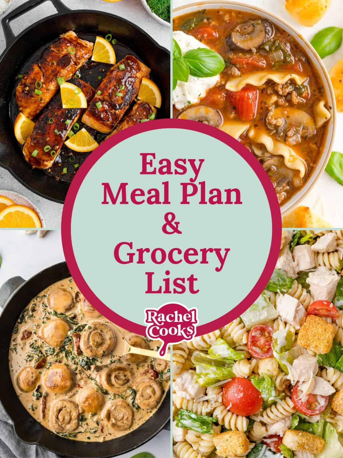 Meal plan 83 graphic with text and photos.
