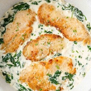 Chicken added back to Florentine sauce.