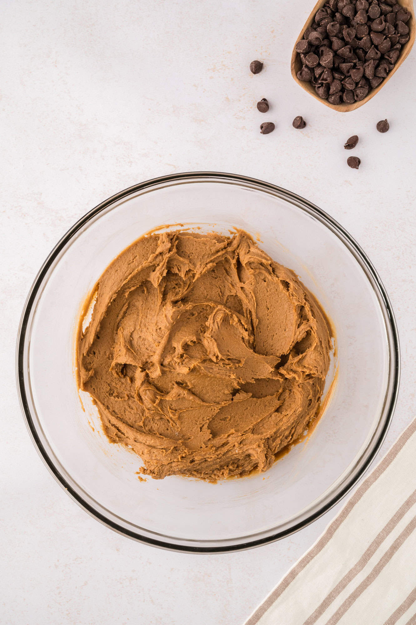 Cookie dough, chocolate chips not yet added.