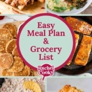 Meal plan 90 preview image, with photos of recipes included.